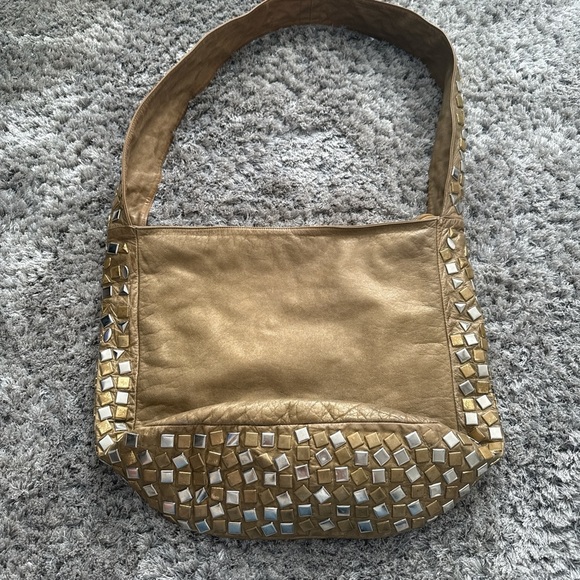 Gold Y2K style ladies bag - Picture 1 of 8